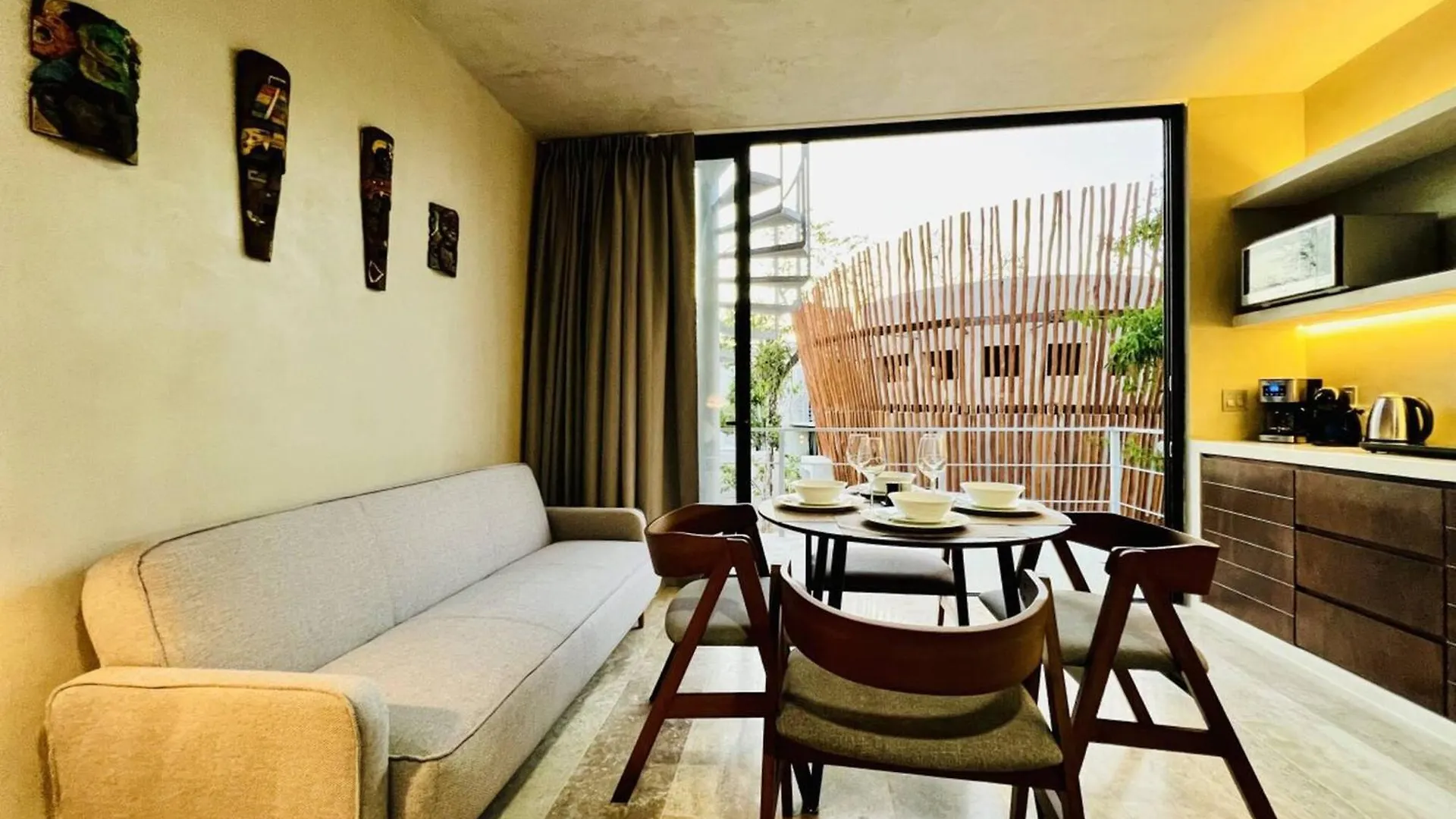 Private Pool & Grill 2 Bedroom Jungle Apartment 416 图卢姆