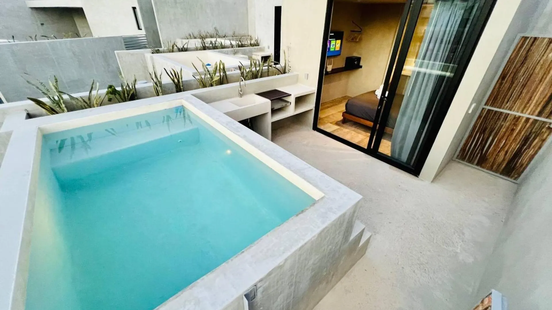 Private Pool & Grill 2 Bedroom Jungle Apartment 416 图卢姆 墨西哥